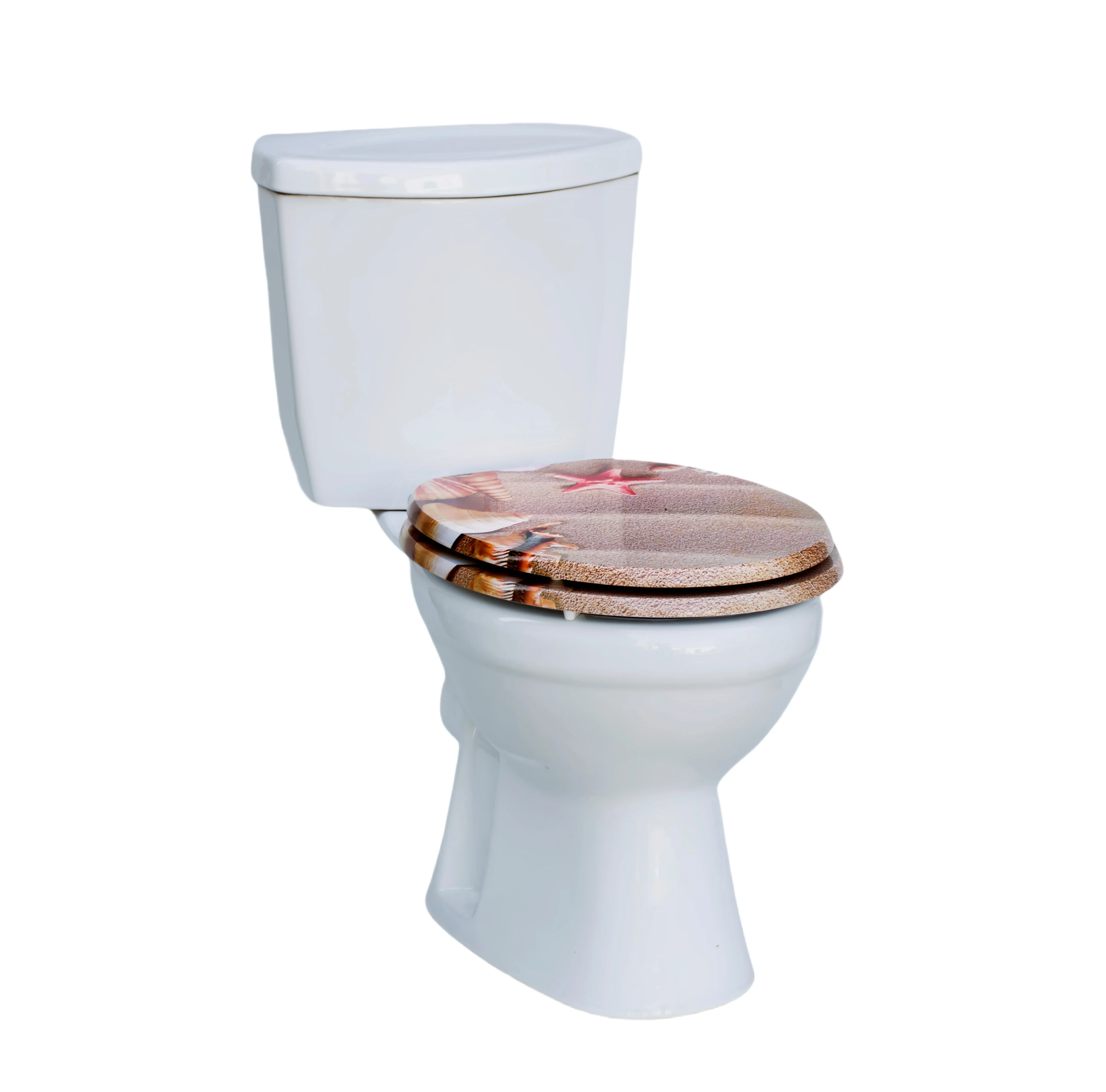 SAINOS WC-Sitz mit Soft-Close-Funktion, WC-Sitz aus Holz, universeller Toilettensitz, langlebiger, stabiler MDF-Toilettensitz, belastbar bis 190 kg, einfache Installation, Zinklegierungsscharnier, antibakteriell und leicht zu reinigen – Detail 17