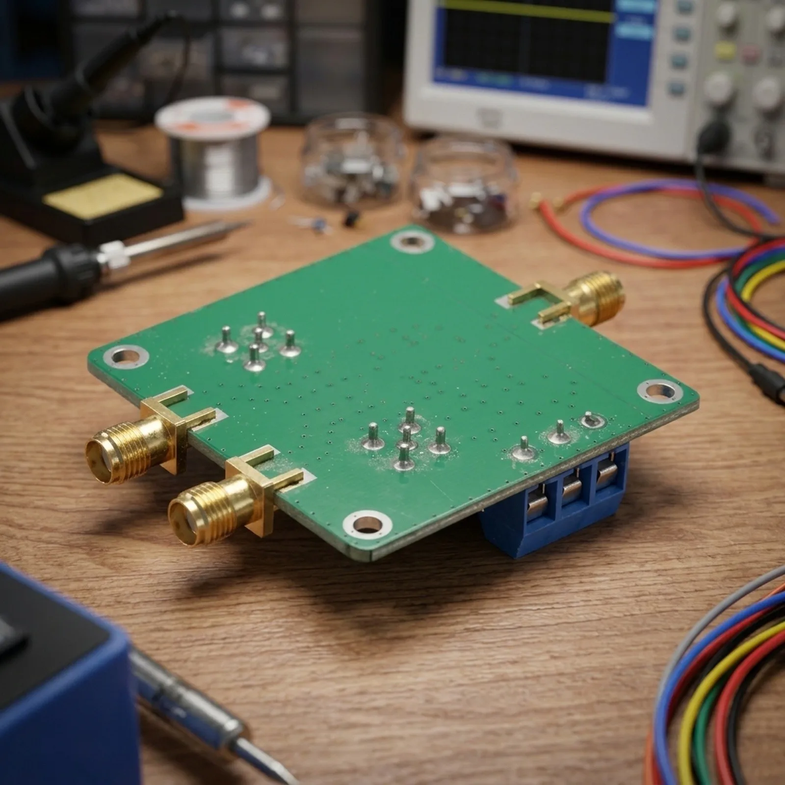 DC-500MHz RF Multiplier Low Distortion Gain Control Power Measurement With For SMA Connector For Broadband Controller PCB