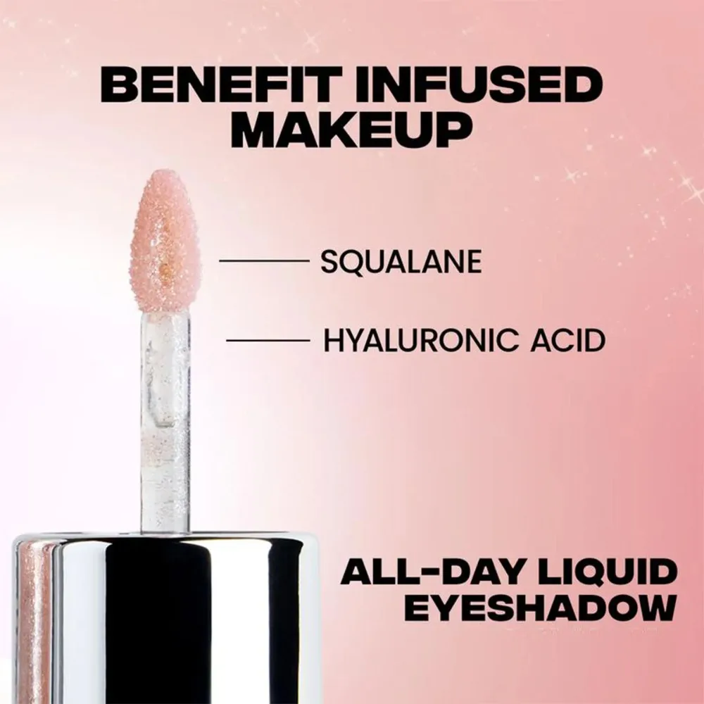 La sombra de ojos líquida es sedosa y delicada, contorno iluminador, resistente al agua, no es fácil de quitar, maquillaje de belleza, todo en uno, 1 Uds.