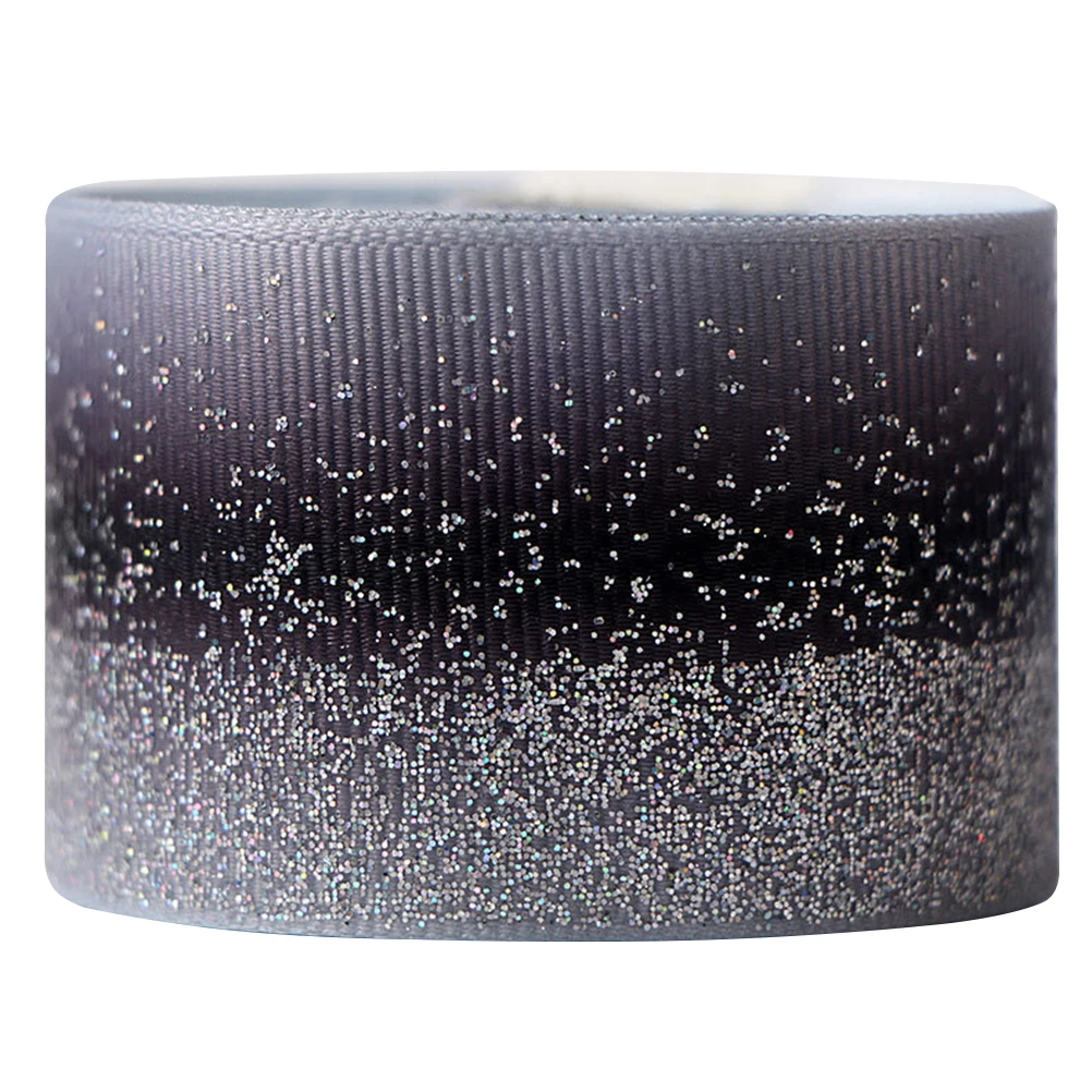 

3pcs Gradient Ribbon Glitter Webbing Soft Decorative Craft Wedding Gift Wrapping Bouquet Balloon Grosgrain Ribbons