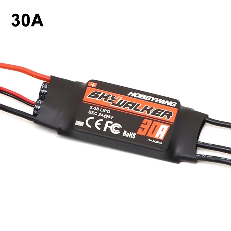 Hobbywing Skywalker Esc 15a 20a 30a 40a 50a 60a 80a kontrol kecepatan listrik dengan Ubec untuk Rc Fpv Quadcopter Rc pesawat