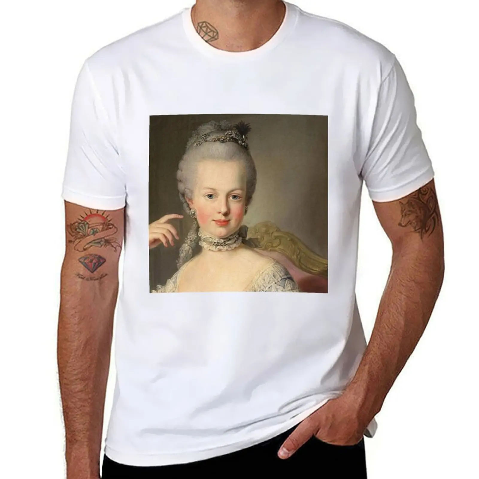 

Beautiful Marie Antoinette,Potrait T-Shirt funny gifts rapper graphic tees plus size clothes man clothes luxury clothes men