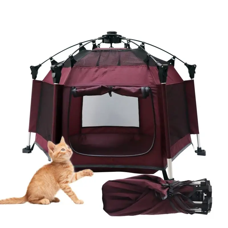 

STLFProdigy PF001 Durable Waterproof Pet House Camping Tent Portable Pet Bed Tent Pet Playpen Tent for Small Animals