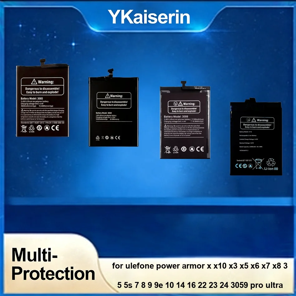

2640-22000mAh Battery For Ulefone Power Armor x X10 X3 X5 X6 X7 X8 3 5 5S 7 8 9 9E 10 14 16 22 23 24 3059 Pro Ultra