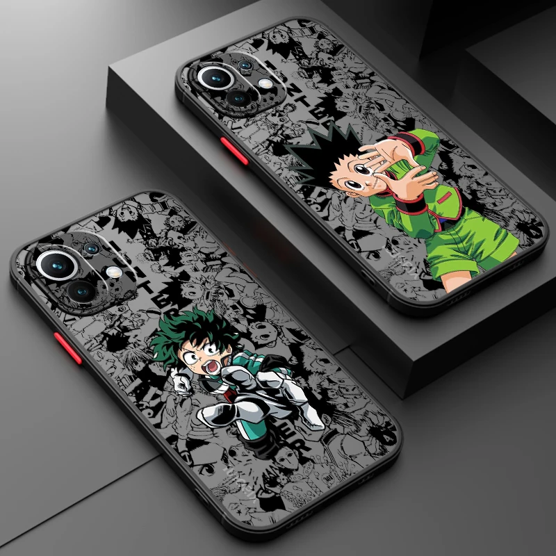 

Hunter X Hunter Anime Art Frosted Translucent For Xiaomi Mi 13 12 12T 11T 11 11i 10T 10 9T Pro Lite Ultra 5G Soft Phone Case