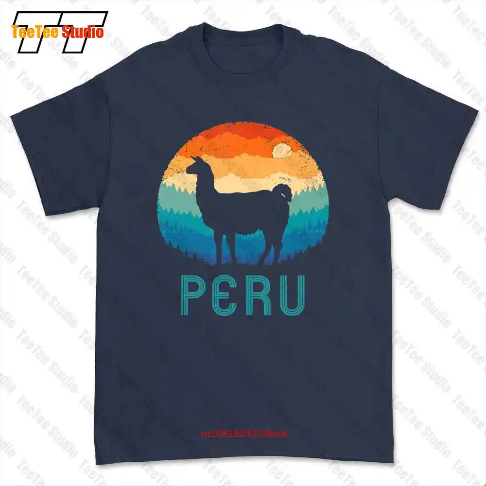 Llama Machu Picchu Peru Alpaca Nazca Llamas T-shirt Tee R3K5