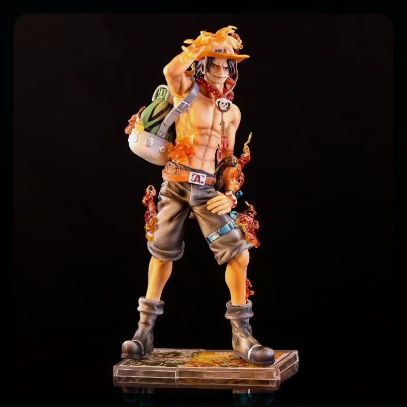 

23cm One Piece Portgas D Ace Can Change Hands Edition Anime Figure Model Gk Statue Collection Desktop Decoration Ornament Toys