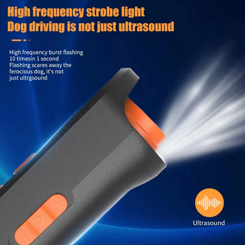 Mini Ultrasonic Anti Barking Dog Repeller Smart Portable USB Rechargeable Outdoor Dog Training Stop Barking Defense Device view 2