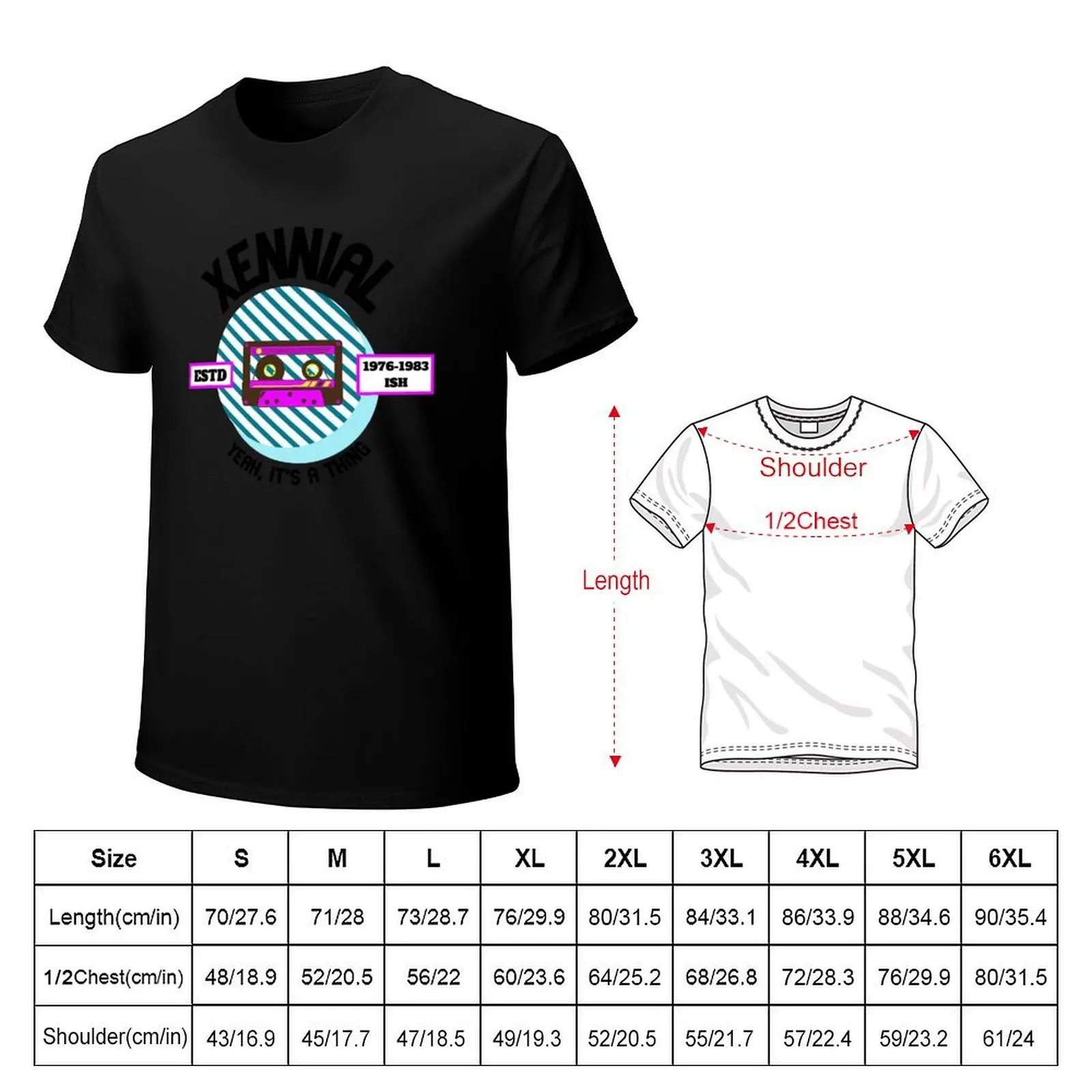 Xennial Cassette T-Shirt Plus Size Workout Short Sleeve Top