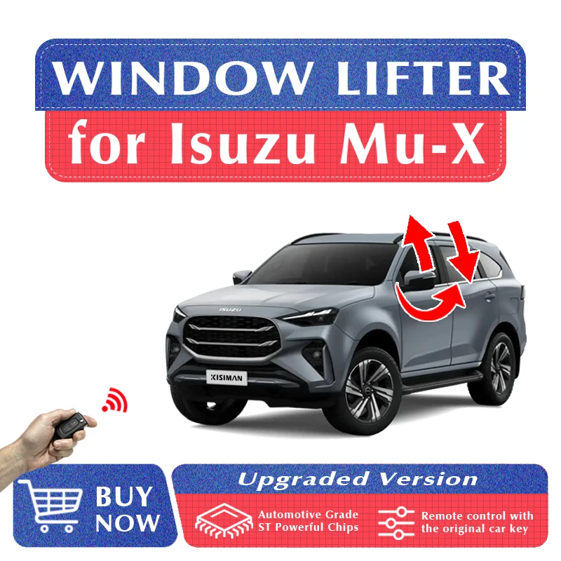 Car Power Window Closer Module For Isuzu Mu-X MuX Window Lifter + Side Mirror Folder Automatically System Car Accessories