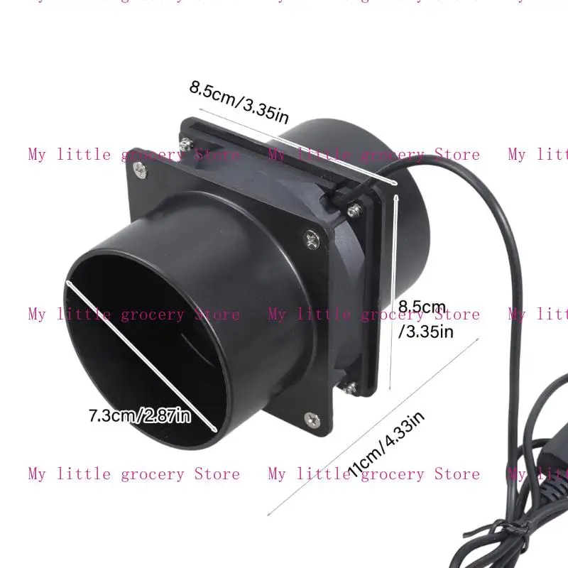 Picture 7: Low Noise 8025 USB Fan 75mm Duct Connection 3 Speed Settings Maintenance Less