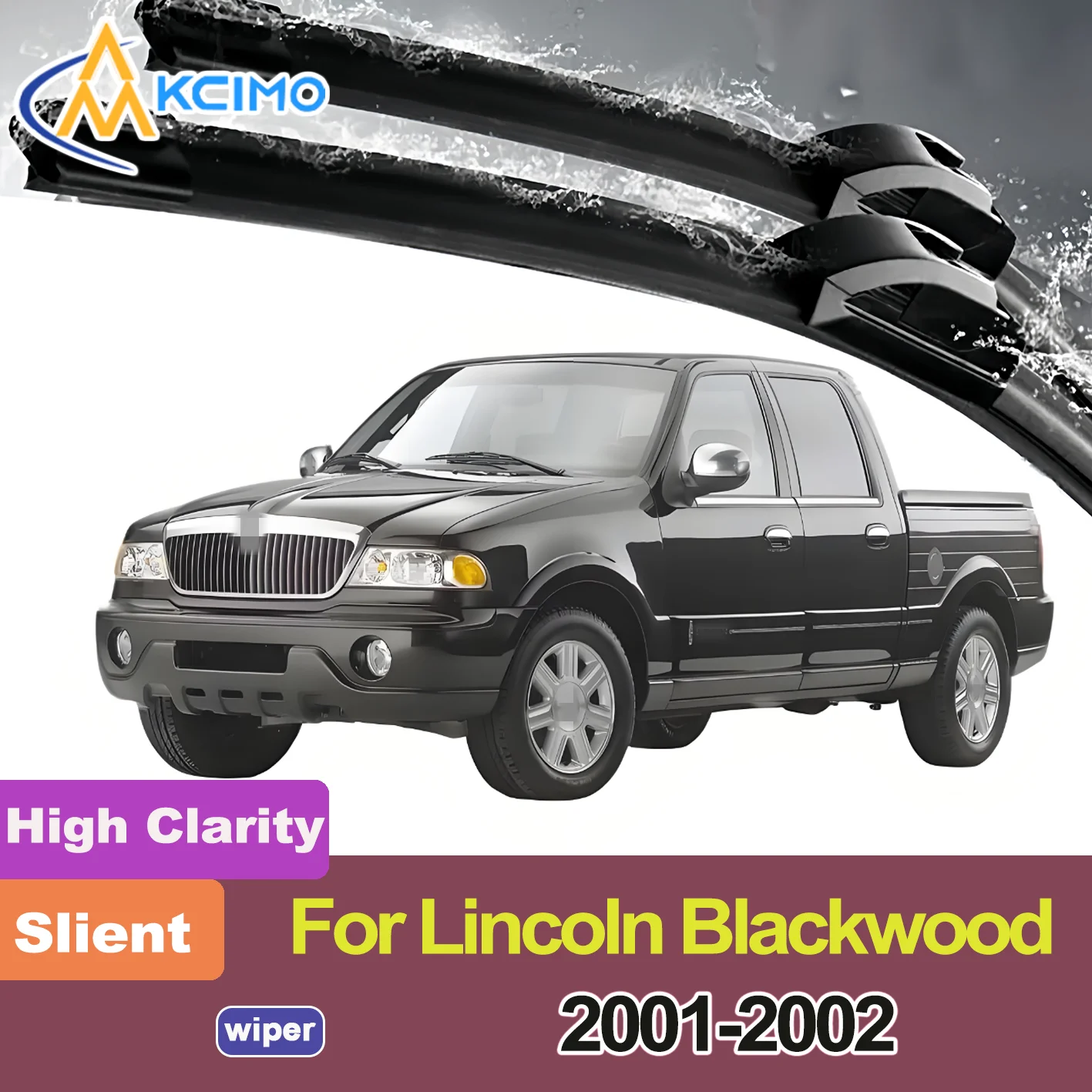 

KCIMO 2PCS Premuim Wiper Blades for Lincoln Blackwood 2001-2002 Front Windshield Auto Wipers Blade Accessories 2002 2001 year