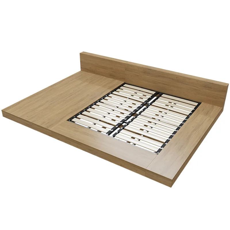 Cama tatami japonesa Simple, suelo, tablero central de madera maciza, medidor de colapso, fila de esqueleto, dormitorio grande de 3 metros