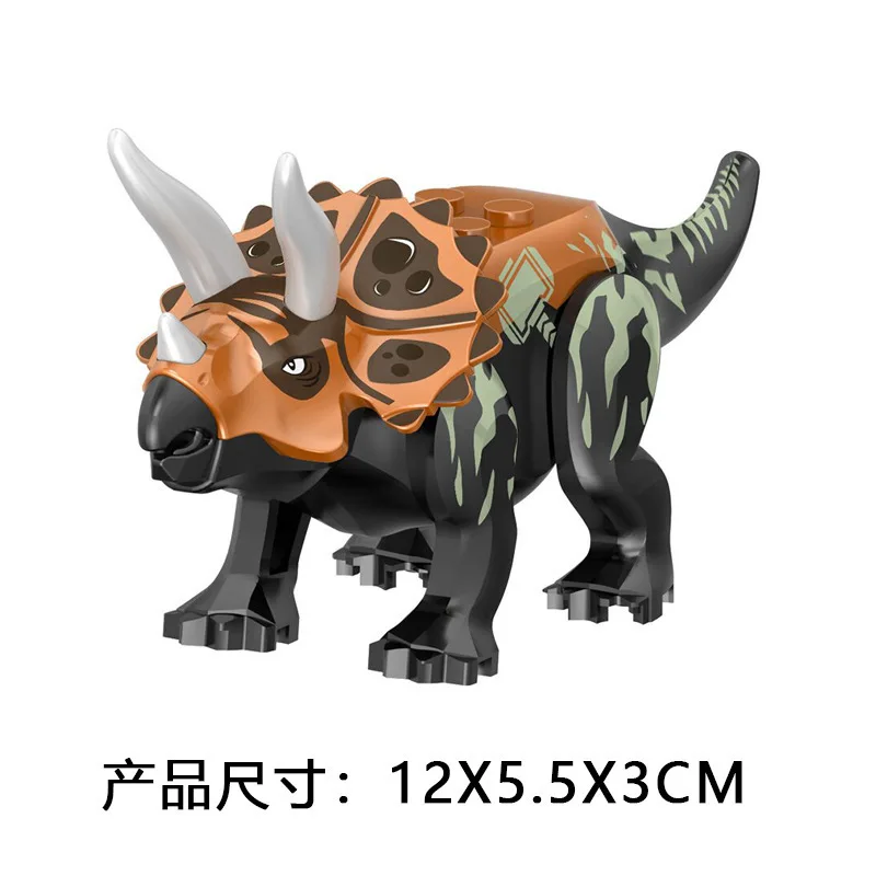 DIY Building Block Spinosaurus Paraceratops Tyrannosaurus Rex Brachiosaurus Triceratops Crested Dragon