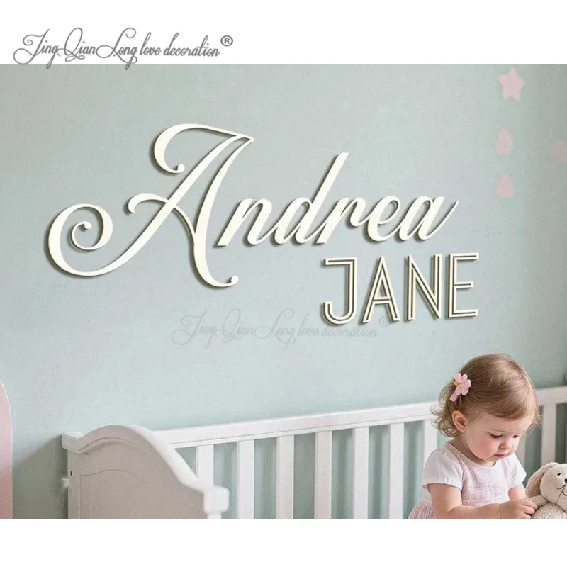 

Персонализированная деревянная вывеска с именем на заказ-деревянная вывеска с именем для декора стен детской комнаты-письмо настенное искусство-декор детской комнаты-подарки для детского душа