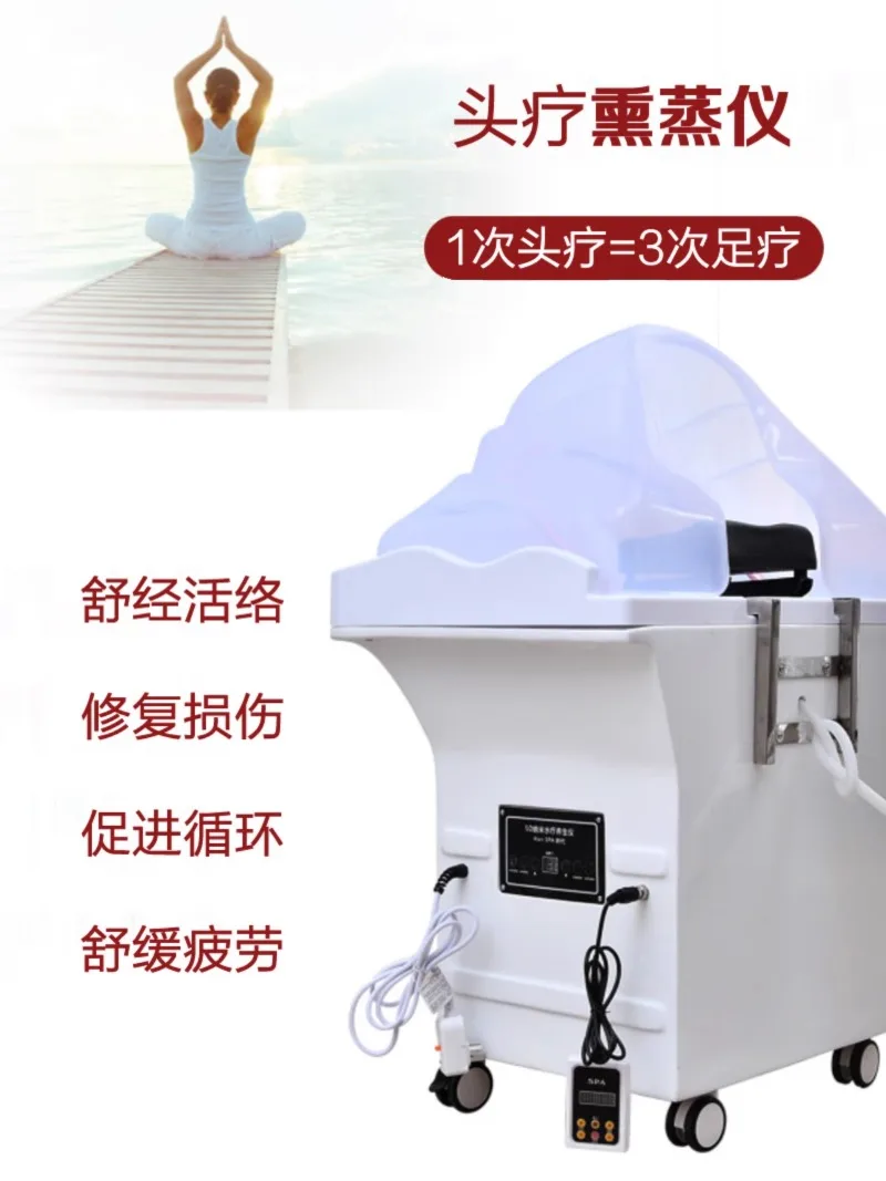 Mobile Water Tank Shampoo Wash Chair Massage Head Spa Adjustable Water Circulation Multifunctional Fumigable Shampoo Bed