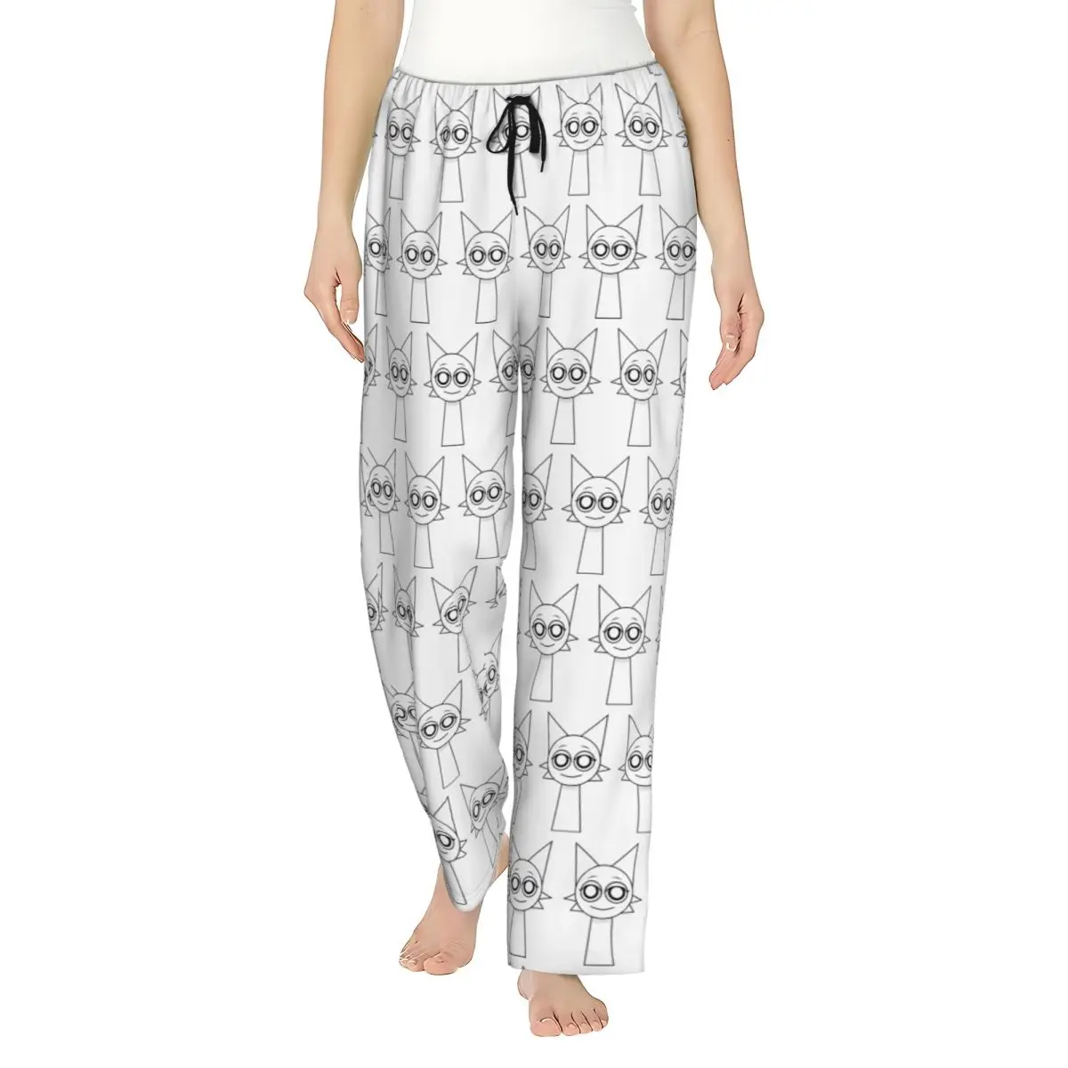 

Ladies Pyjama Pants Wenda Sprunki Lounge Pants Loose-Fit Cartoon Game Sleepwear Dorm