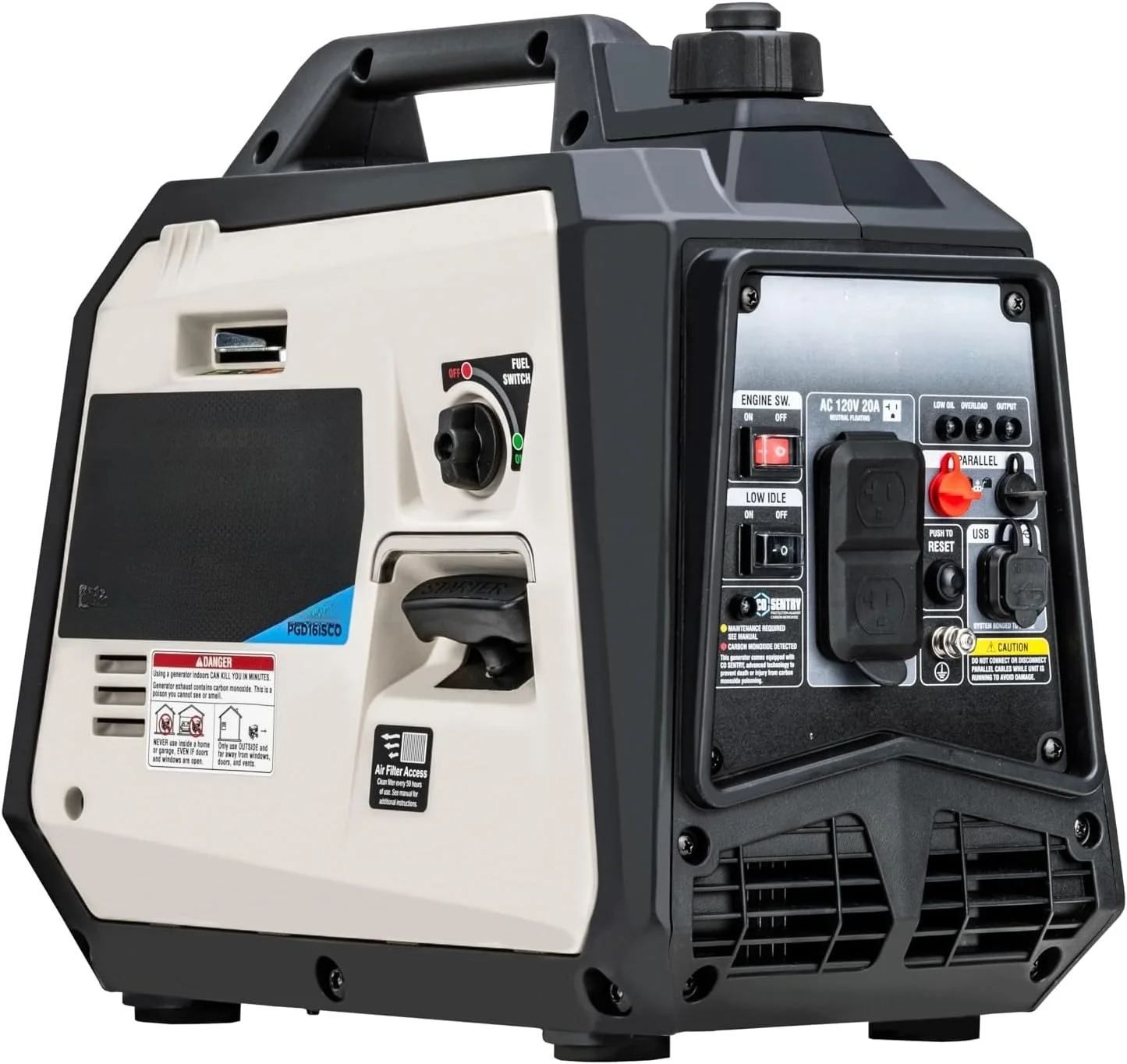 

Ультралегкий бесшумный портативный газовый инверторный генератор мощностью 1600 Вт, соответствующий стандартам CARB