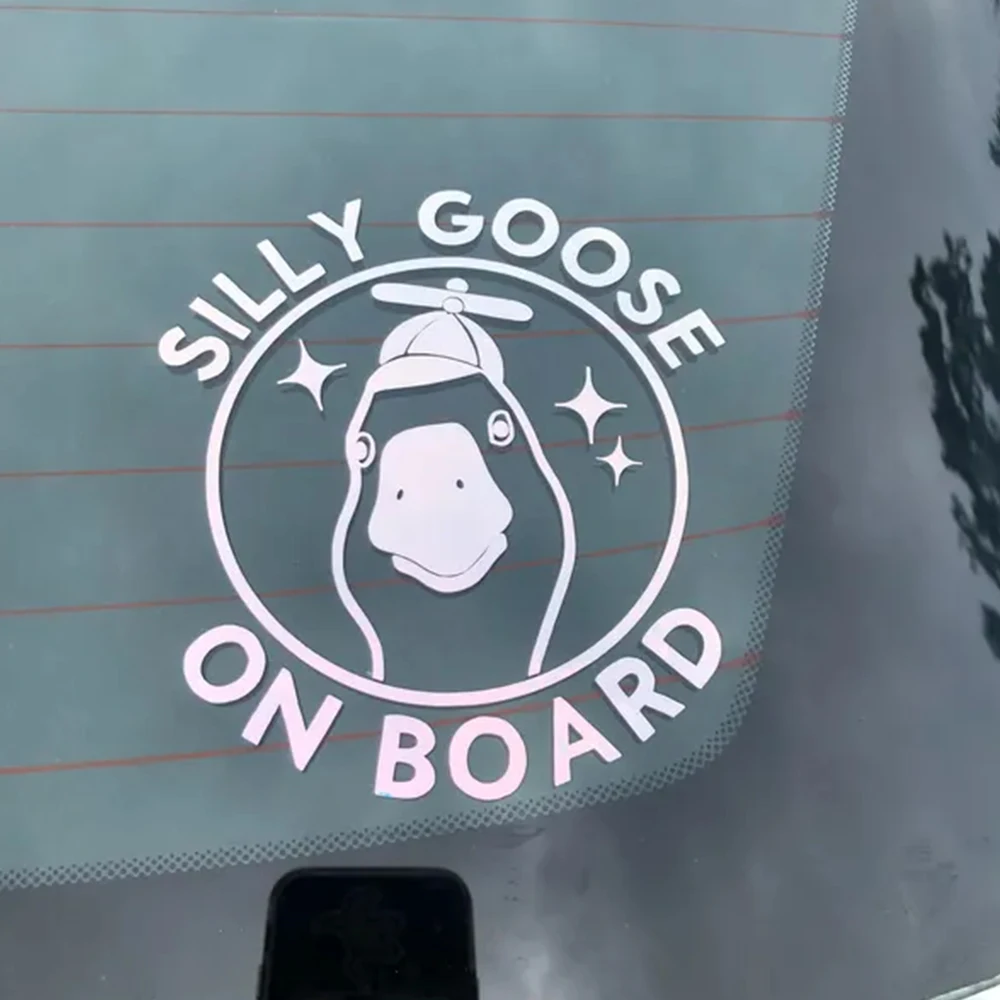 Funny Certified Silly Goose for Car Sticker Window Decoration Exterior Accessories Fashion Stickers Waterproof Vinyl Decal