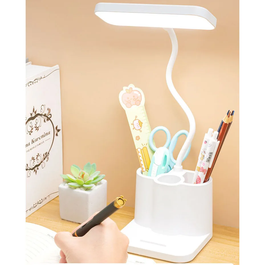 Desk Lamp USB LED Table Lamp 3 Colors Eye Protection College Student Book Reading Lamp Night Light For Bedroom Bedside Learning