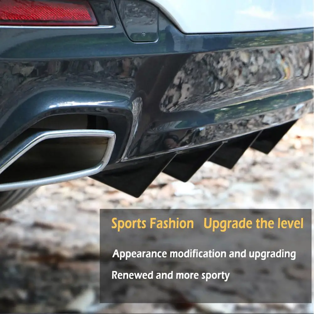 Car Rear Bumper Protector 4-Piece Set Triangle Design Universal Auto Exterior Accessories  Durable and Scratch-Resistant