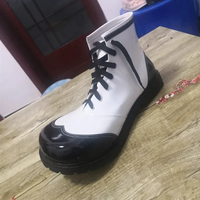 34 センチメートルナイトクラブブーツフェスティバルピエロブーツビッグシューズ男性のためのおかしいジョーカーアクセサリー