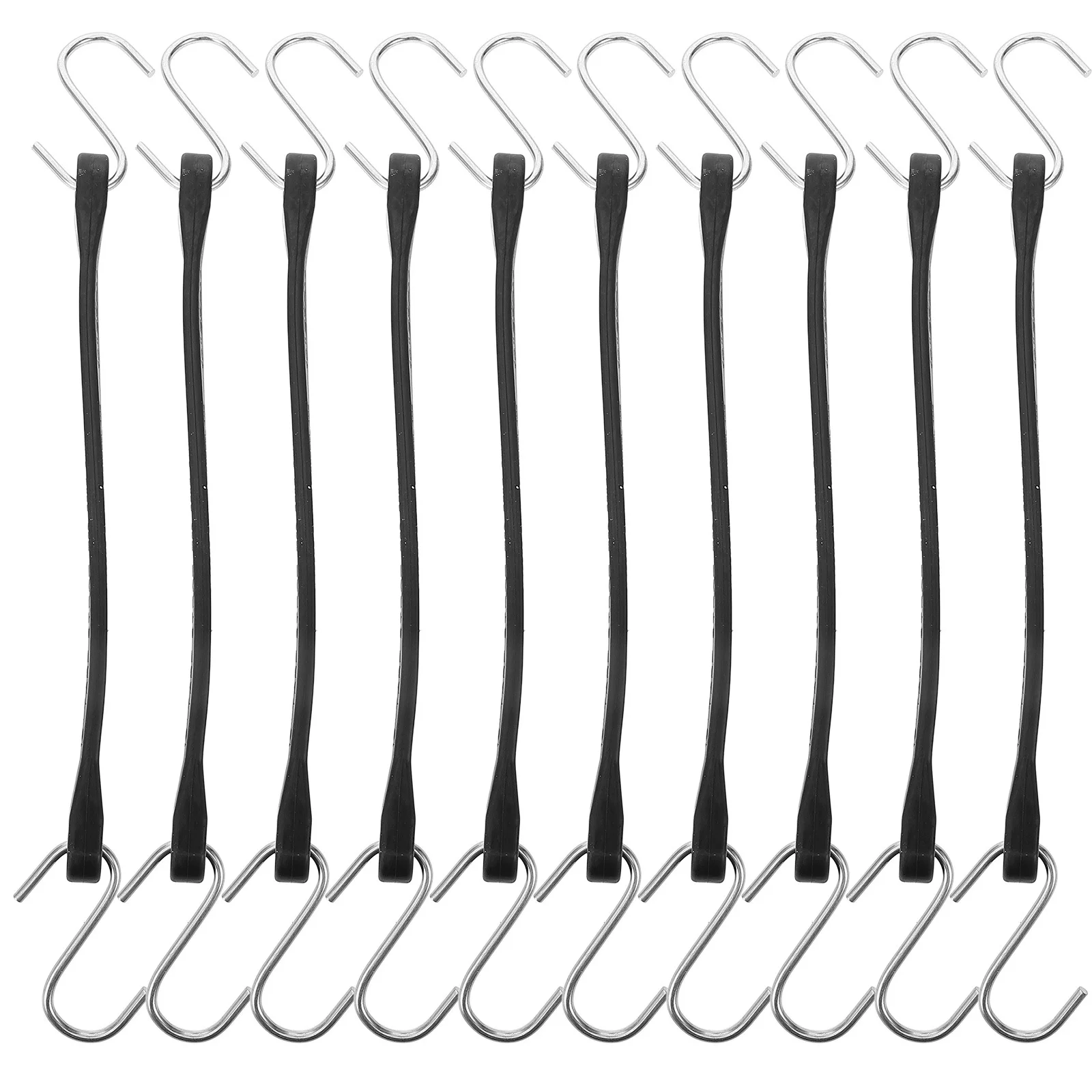 

10pcs Heavy Duty Rubber Luggage Straps Adjustable Travel Fixing Belt For Suitcase Outdoor Cart Truck Connector Durable Hook