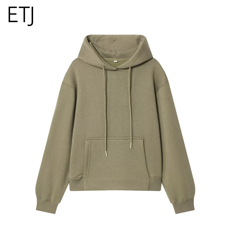 ETJ 2025 automne/hiver nouveaux produits femmes col rond ample basique sport décontracté à capuche à manches longues sweat à capuche et pantalon