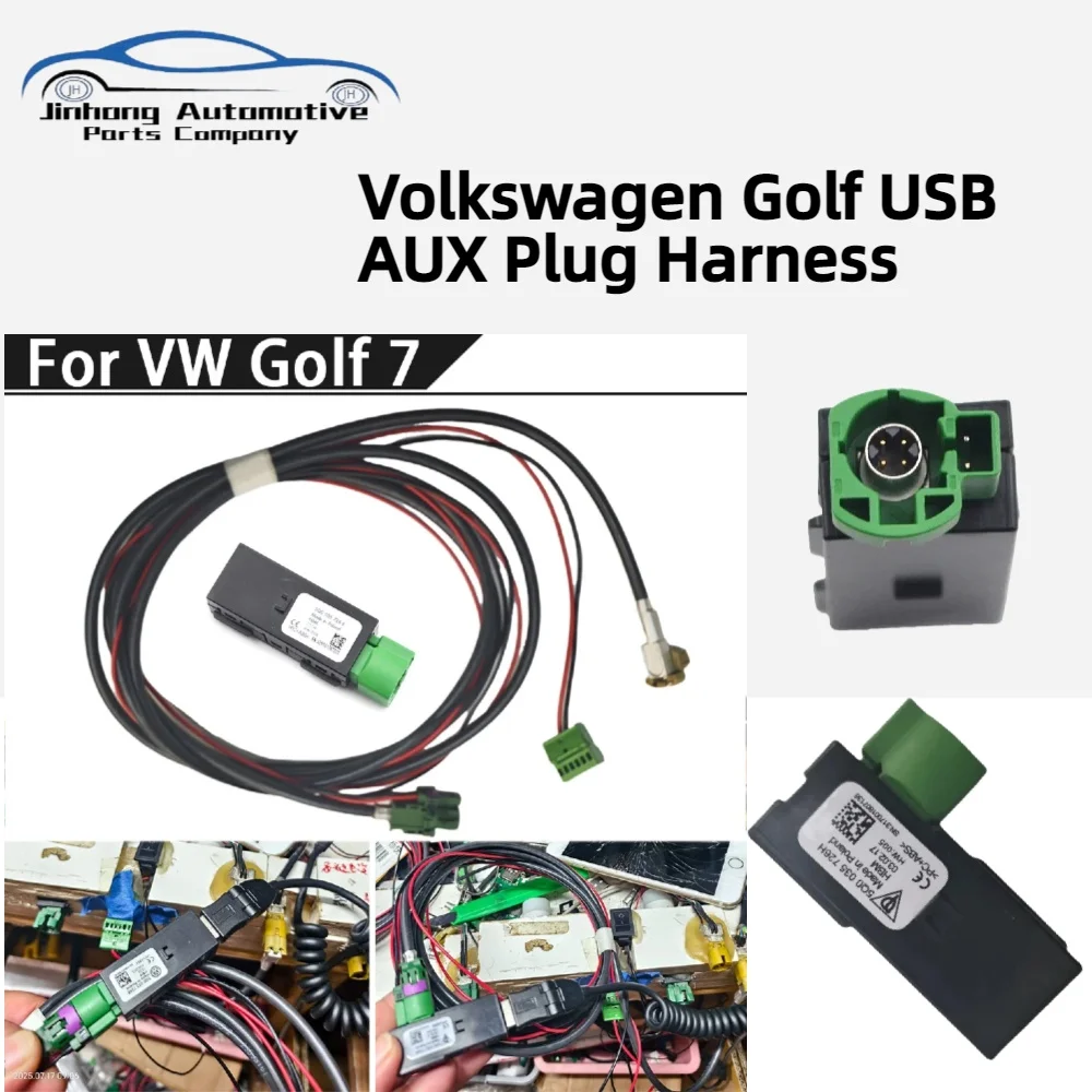 

CarPlay Media USB Port AUX Plug Harness 5Q0 035 726 E Auto Parts 5Q0035726E For Volkswagen Golf 7th Generation