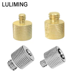 Brass 1/4 to 3/8 inch Conversion Screw Tripod Ballhead Adapter Photography Lamp Holder Conversion Screw SLR Camera Accessories