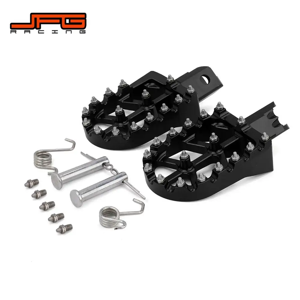 الدراجات النارية أوتاد القدم الدواسات الكهربائية الترابية دراجة CNC أجزاء لهوندا CRF50 70 110 XR50 70 110 موتوكروس أحمر أسود مسند القدمين مجموعة