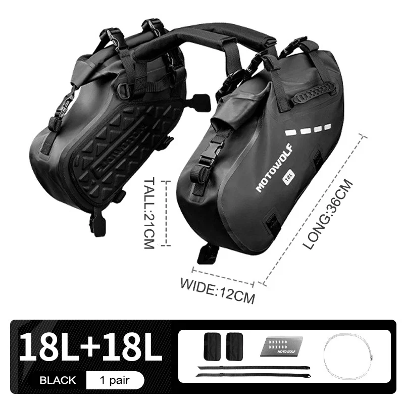 NIEUWE 18L/28L motorfiets zijtas waterdichte reisbagage tas zadeltassen universele motorfiets fietstas