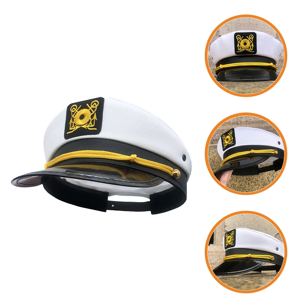 Capitán para hombres y mujeres, sombrero para el sol con protección Uv, para viajes al aire libre, Yoga, uso diario informal, sombrero de Cosplay para barco