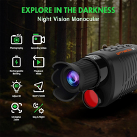 GTGUARD N1 1080P HD Monoculars LCD Screen Day/Night Vision Camera Telescope 300M Full Dark 5X Digital Zoom For Outdoors Hunting