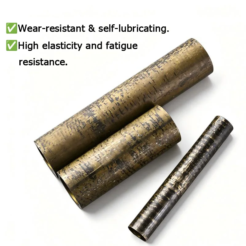 Tin Bronze Tube Hollow Bearing Sleeve Wear Resistant Bronze Pipe OD25-110mm Length 100mm GB ZCuSn10Pb5 Equivalent C93200 SAE660