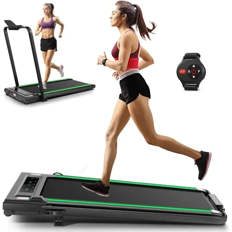 Treadmills with Incline, Under Desk Treadmill/2s Folding Treadmill/Max Treadmill 300 Lb Capacity-Walking Padfor Home/Gym/Office