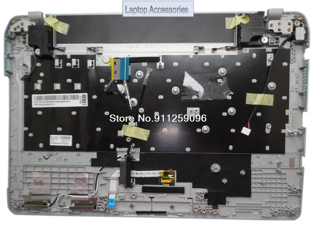 HJ Laptop PalmRest&keyboard For Samsung NP370E4K 370E4K English US BA98-00391L 9Z.NAQSN.21C Upper Case Cover