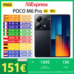 POCO M6 Pro 4g Smartphone nfc Helium g99-ultra 120 hz Flow Amoled 64mp Kamera 67 w 5000 mah laden lokale Garantie globale Version