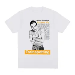 Trainspotting Choose Life Design British popular Vintage T-shirt Cotton Men T shirt New Tee Tshirt Womens Tops