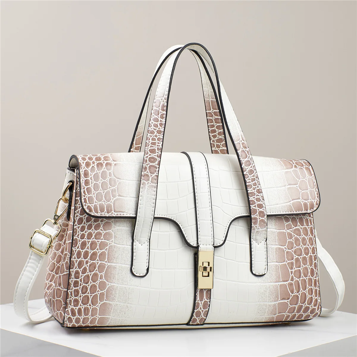 

Модные женские сумки через плечо со змеиным узором, ручная квадратная сумка подмышками с высококачественной текстурой, сумки с крокодиловым узором