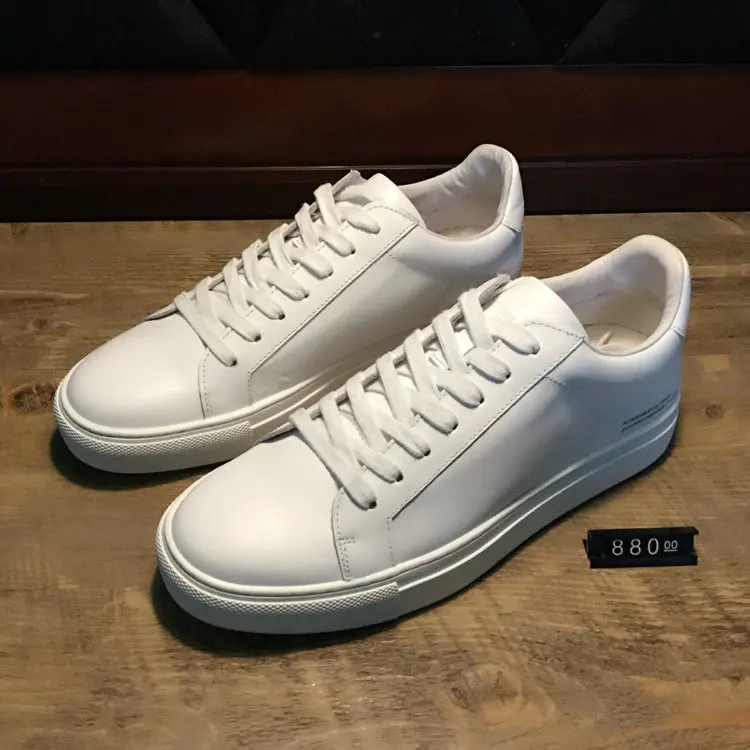 

Мужские модные кроссовки Peacebird из натуральной кожи, дышащие кроссовки с круглым носком на плоском каблуке, корейские Sle, весна-осень Seasonal oes