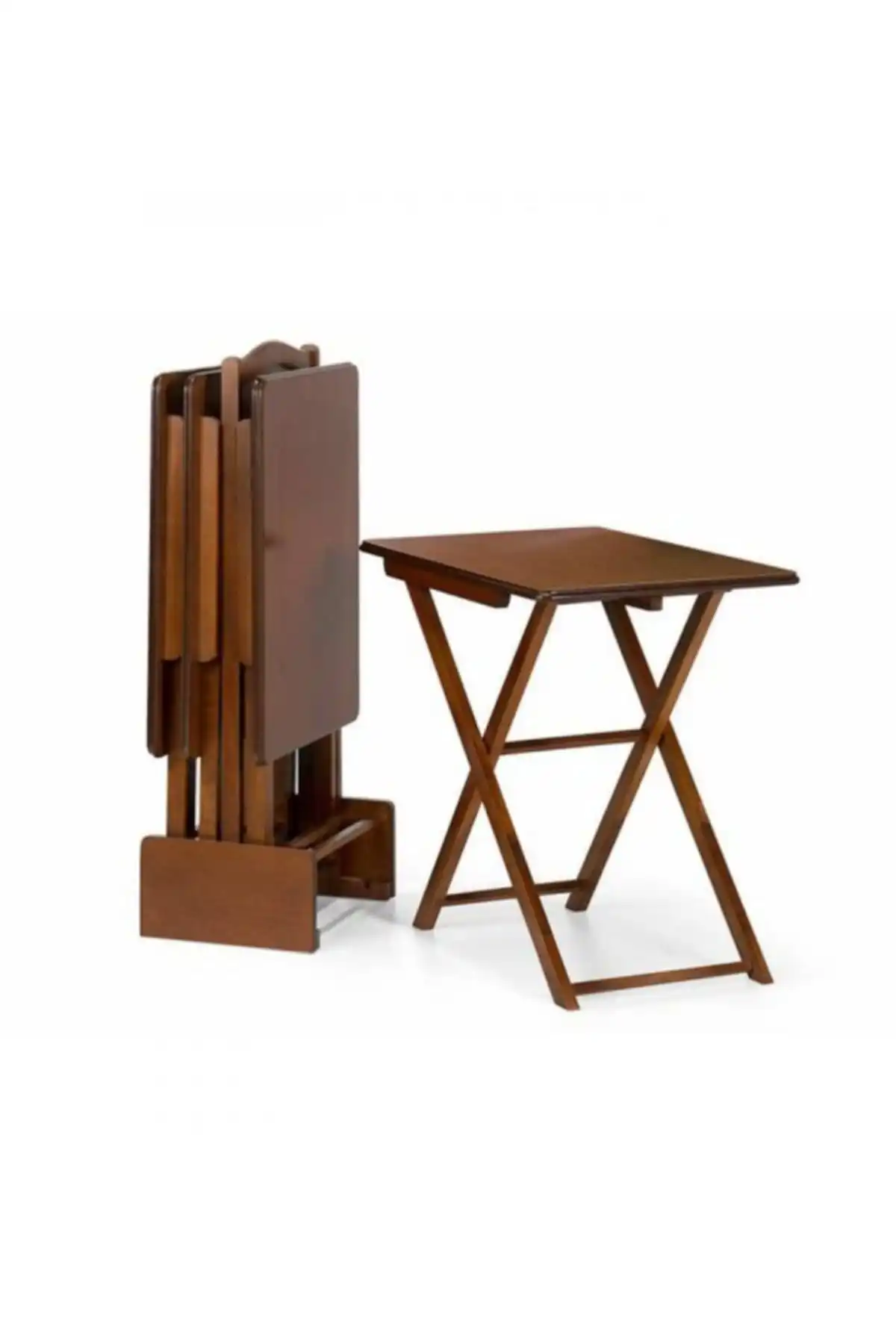 A Plus Solid Walnut Bag Nesting Table 4 pieces of bag space very sturdy modern classic stylish living room furniture portable