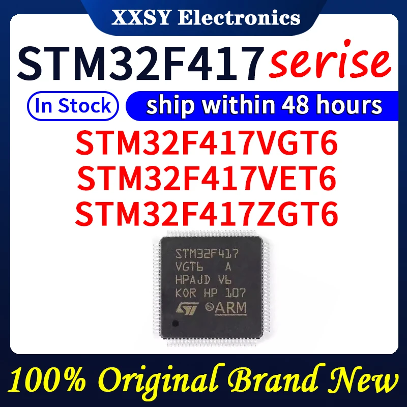 

STM32F417VGT6 STM32F417VET6 STM32F417ZGT6 STM32F417IGT6 STM32F417IEH6 In stock 100% Original and New