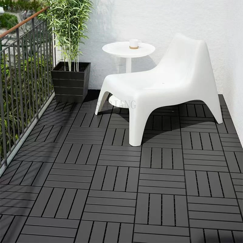 4PCS Outdoor Plastic Floor Terrace Garden Courtyard Outdoor Renovation Spliced Floor Waterproof And Odorless Snap Floor