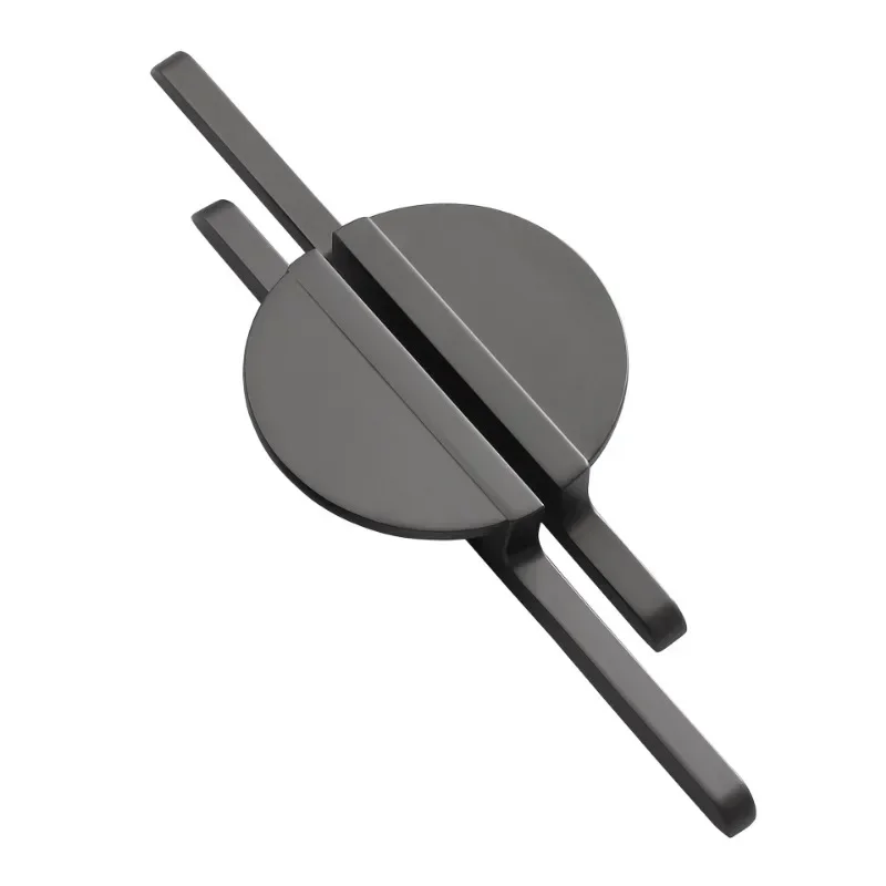 Minimalist Style semicircle furniture handles Black Wardrobe Kitchen Cabinet Handles Personality Creative Cabinet Pulls