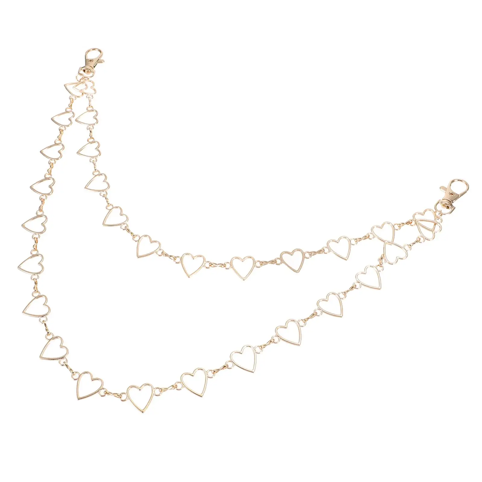 Alloy Peach Heart Chain Pants Chains Waist Spike Belly Key Jean Belt Jewelry