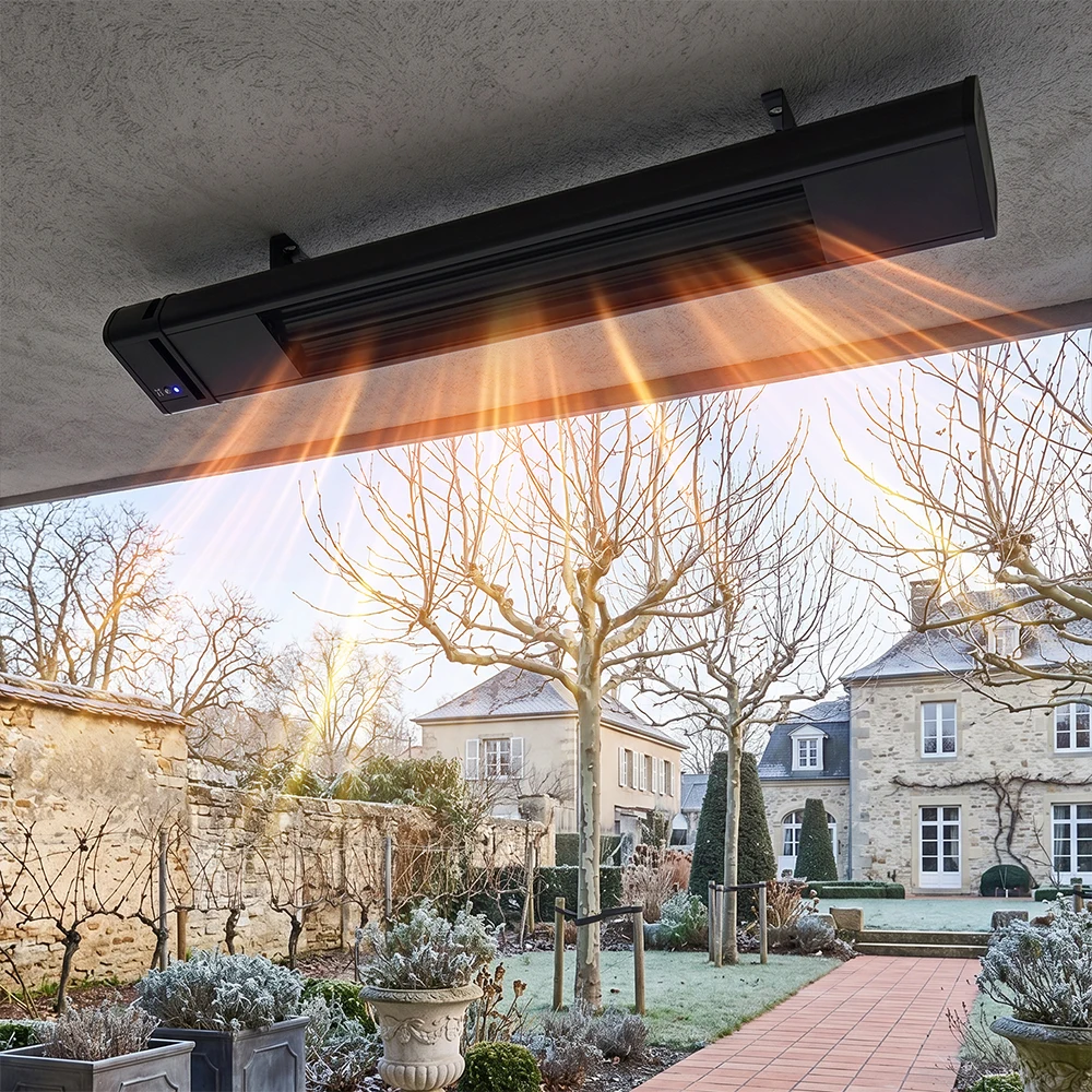 1500W 2400W 3200W IP65 Electric Infrared Aluminium Heating Panel Remote Control Ceiling or Wall Mounting Panel Patio Heater
