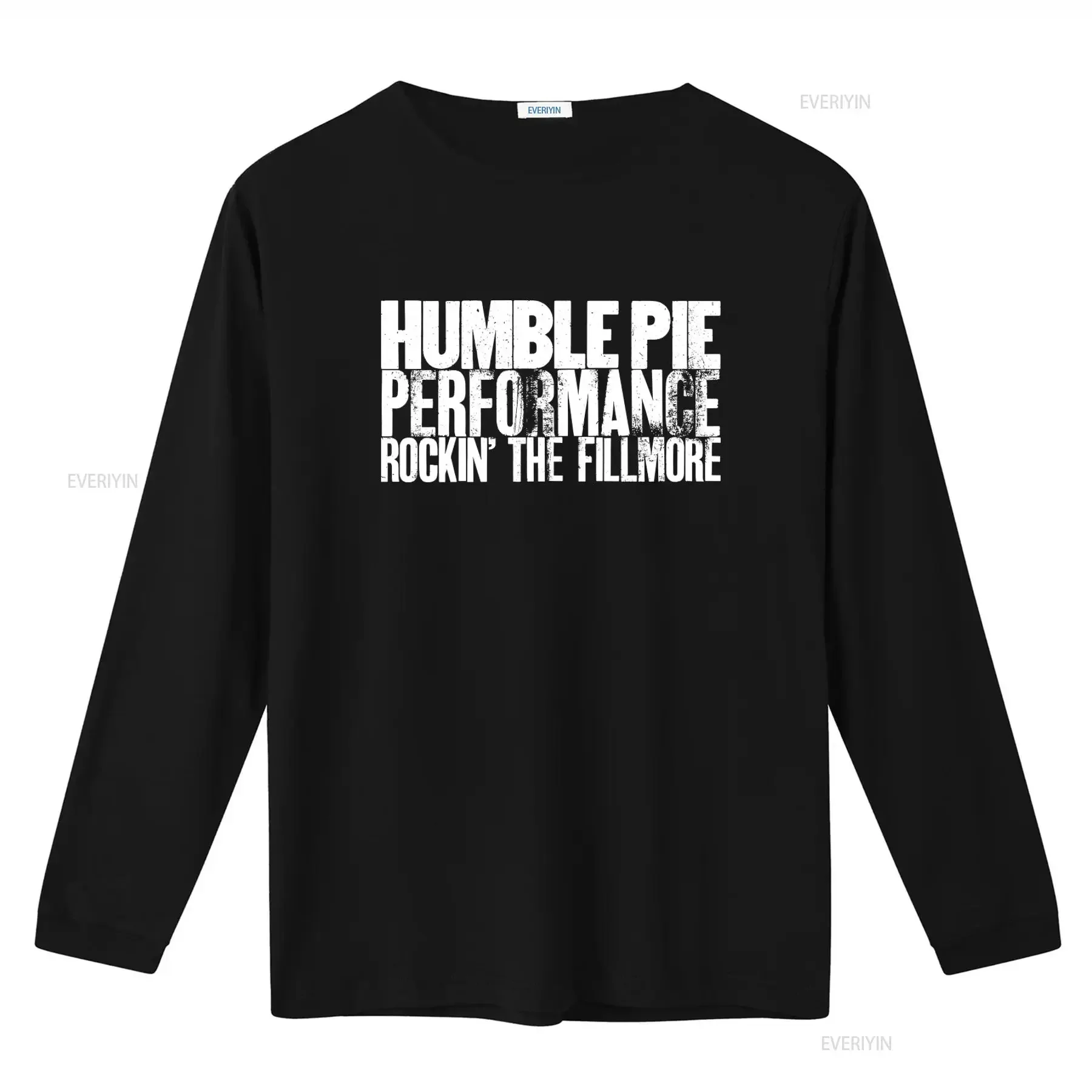Humble Pie Performance Rockin The Fillmore Black Adult T Shirt vintage Washed Casual homme Stretched graphic Breathable