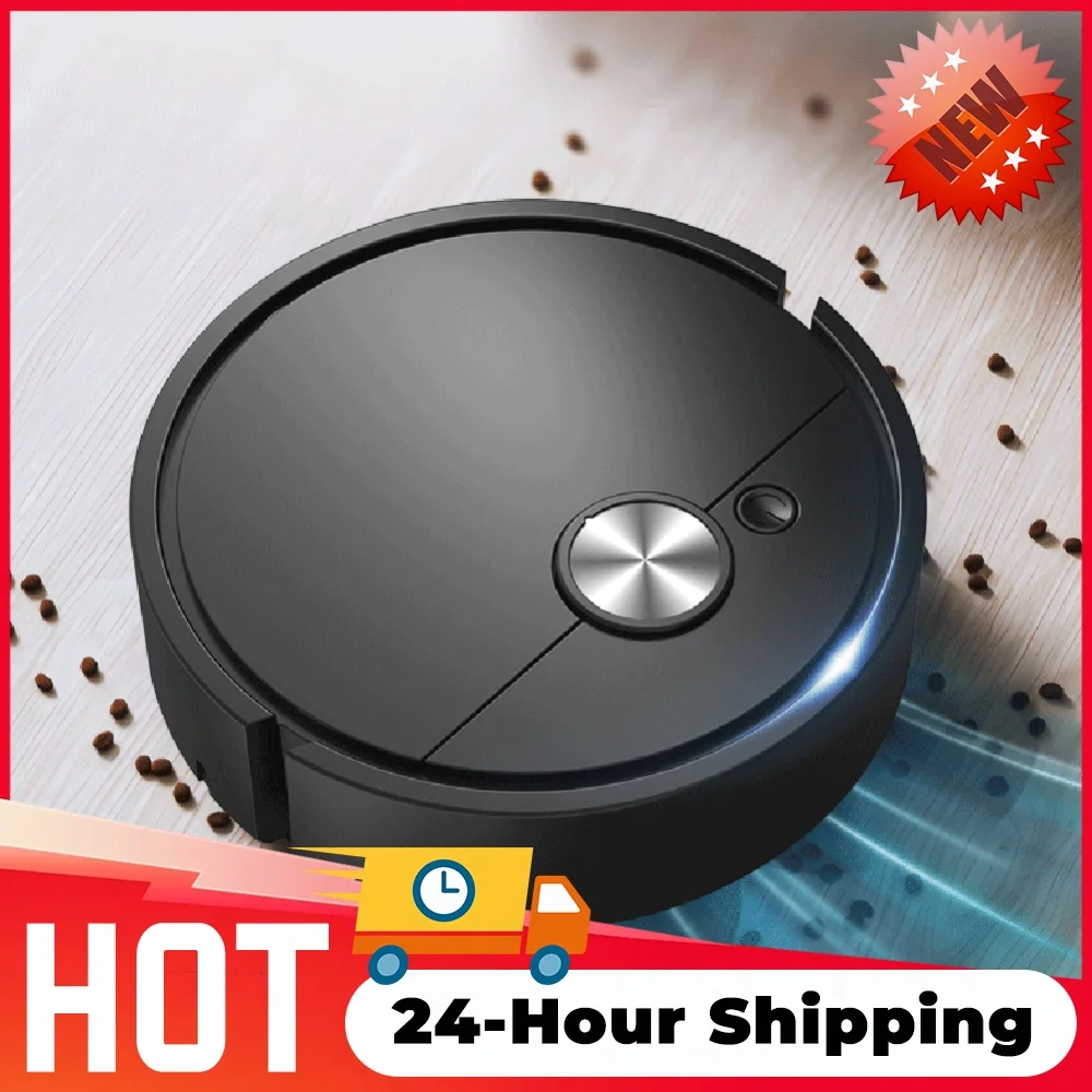 Robot de nettoyage 3 en 1 rechargeable, machine de nettoyage puissante, aspirateur compact pour poils d'animaux et saletés tenaces