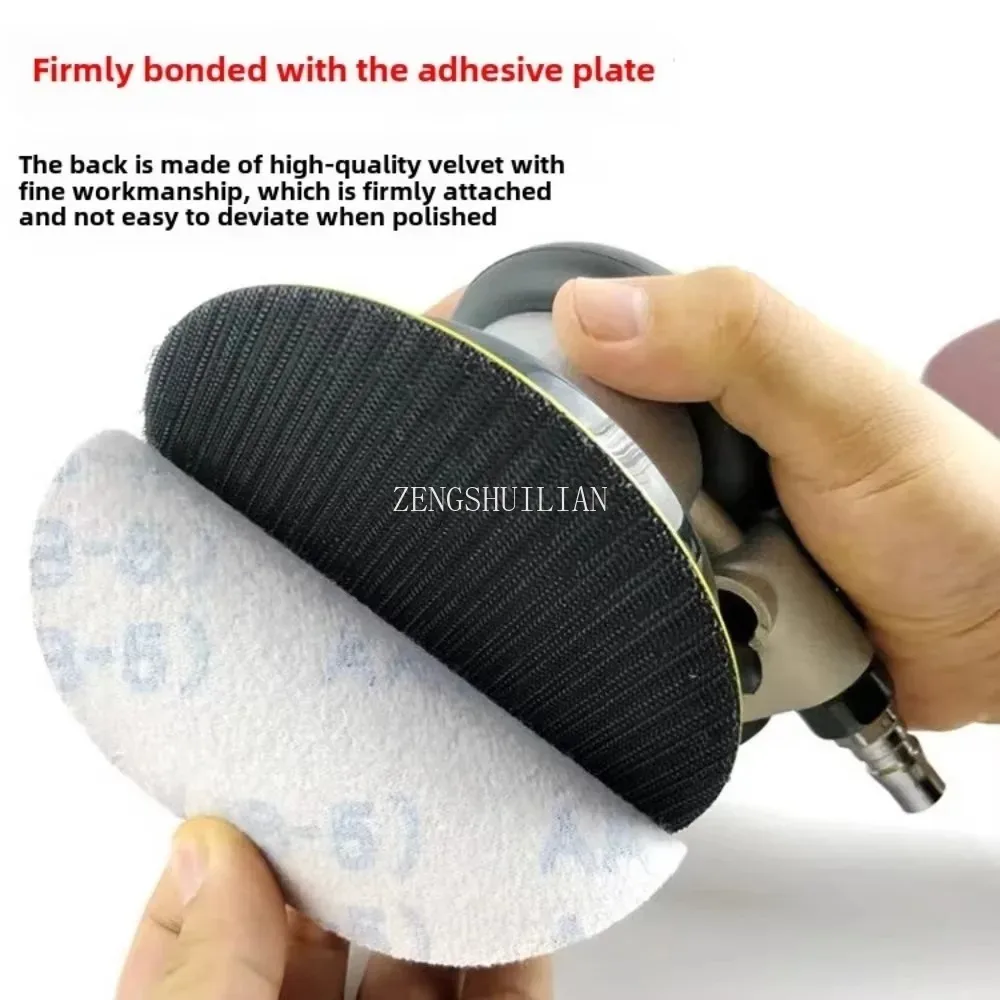 Pano de lixa de disco de 5 polegadas; pano de lixa flocado; rebolo para trabalhar madeira; disco de moagem de ar